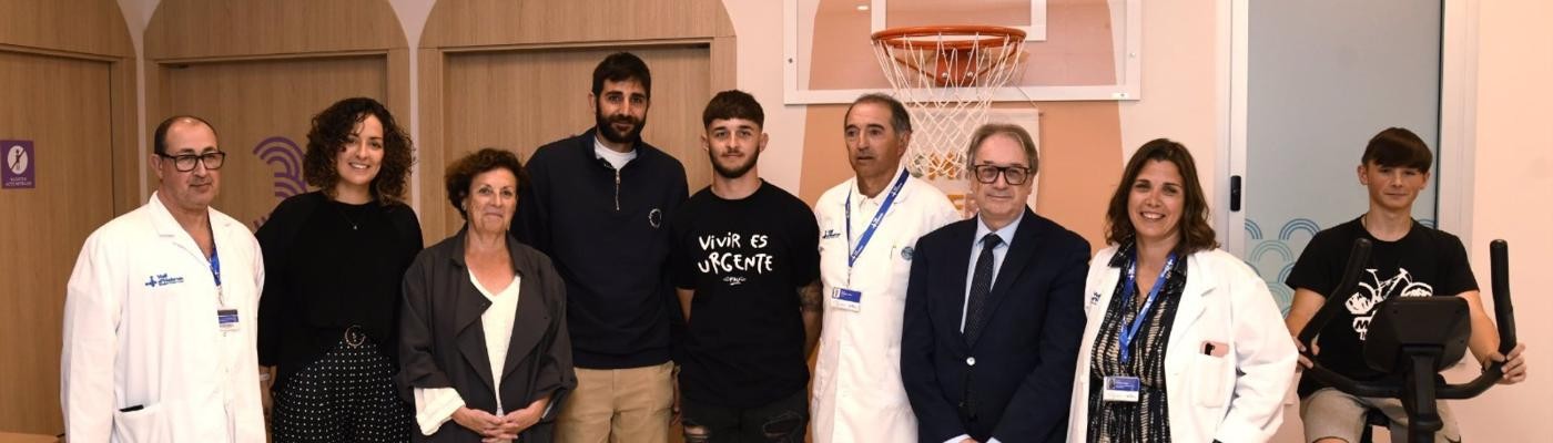 Ricky Rubio, jugador de baloncesto, impulsa un gimnasio pediátrico en el Hospital de Vall d'Hebron