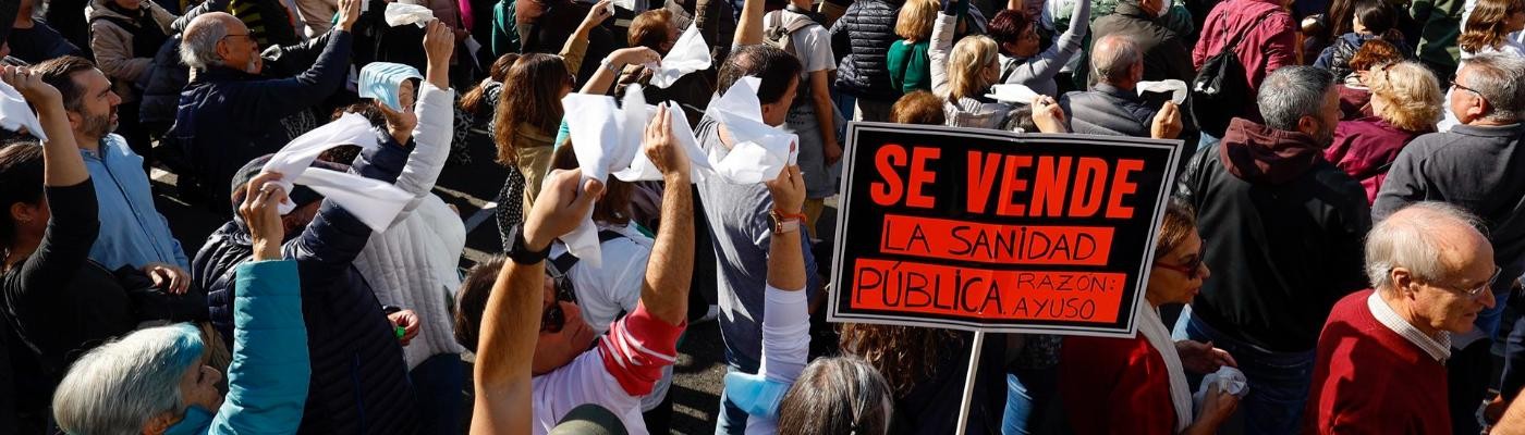 Resaca de una manifestación polémica de sanitarios por las calles de Madrid